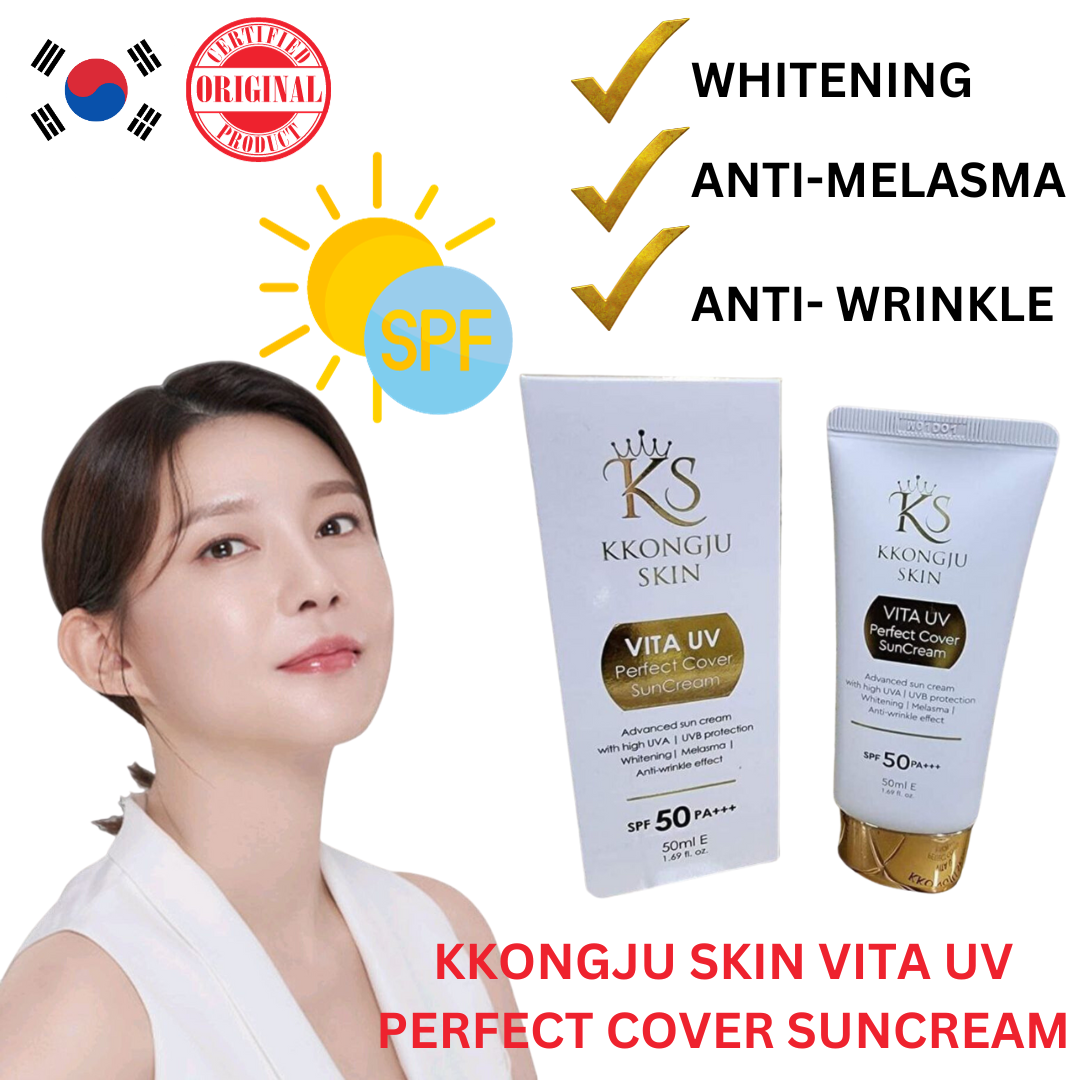 Kkongju Skin Vita UV Perfect Cover Advanced Korean Sun Cream with