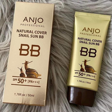 Load image into Gallery viewer, Anjo Natural Cover Snail Sun BB Cream SPF50+ PA++++ Make Up Base Snail Mucus